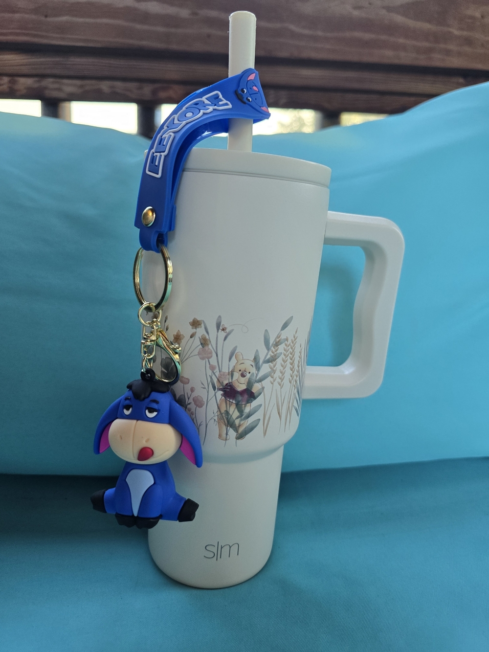 Winnie The Pooh Tumbler & Eeyore Keychain Combo
